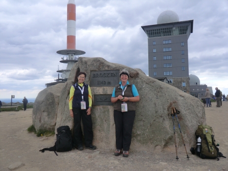 Erschöpft aber glücklich nach 87 Kilometern auf dem Gipfel des Brockens