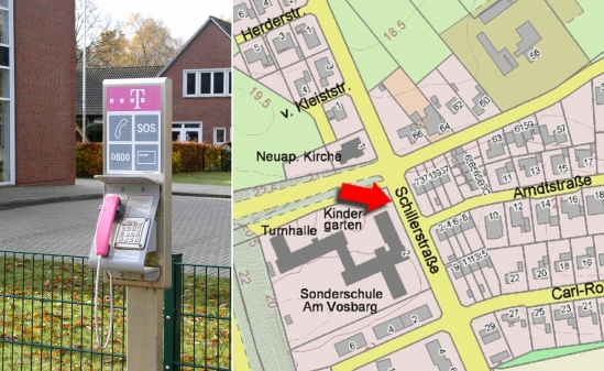 Schillerstraße Ecke Voßbarg, open Air