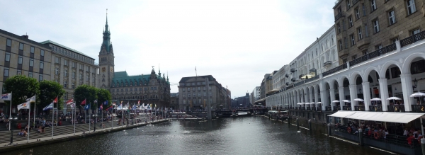 Hamburg Blick aus Rathaus