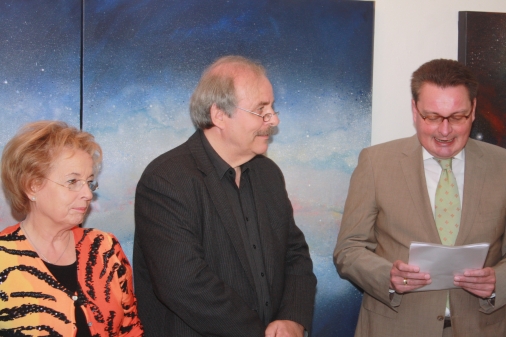 Renate Hahn, Wolfgang Hase, Eröffnungsredner Pastor Michael Kusch