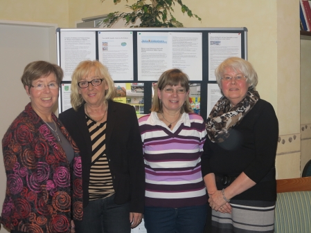 Der neue Vorstand von links: Marlene Groen, Ursula Runge, Hanna Wilde, Irmtraut Fuhlrott