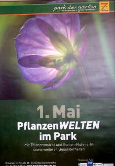 Plakat zu den PflanzenWELTEN