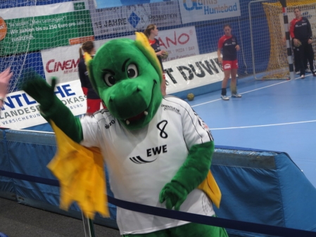Das Maskottchen darf nicht fehlen