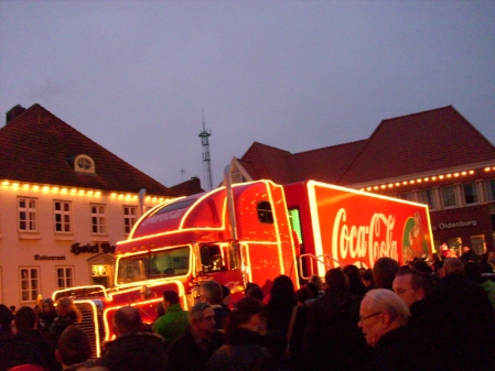 Weihnachtstruck beleuchtet